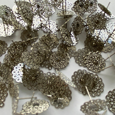 Lace Stud Topper - Stainless Steel