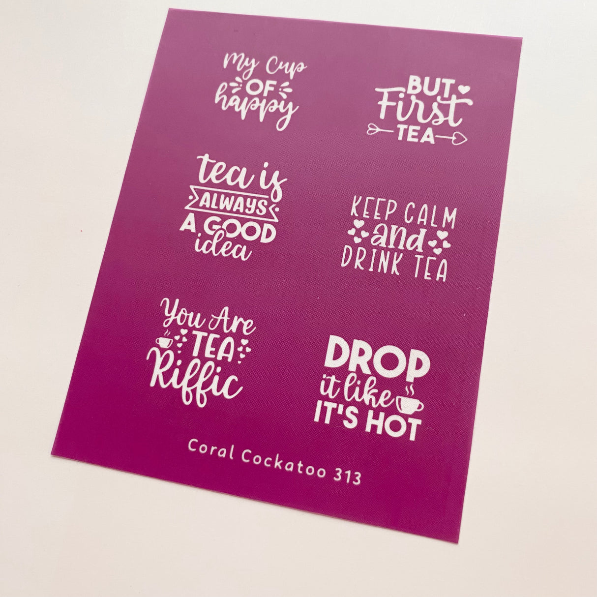 Keep Calm and Drink Tea (313) Silk Screen