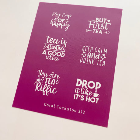 Keep Calm and Drink Tea (313) Silk Screen