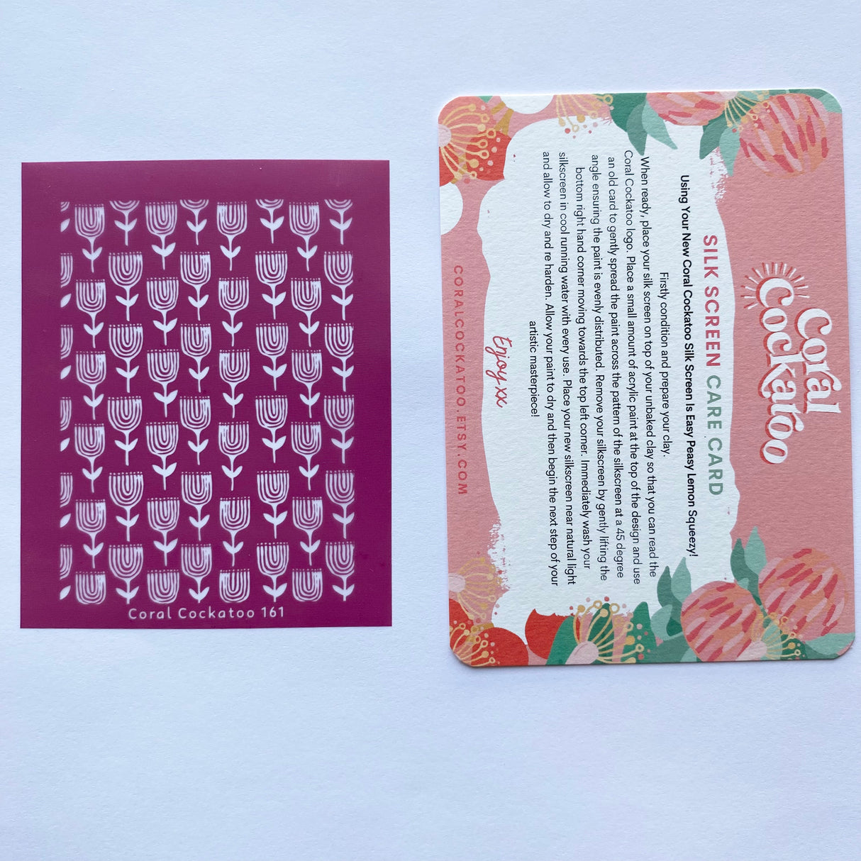 Bohemian Tulips Silk Screen 161