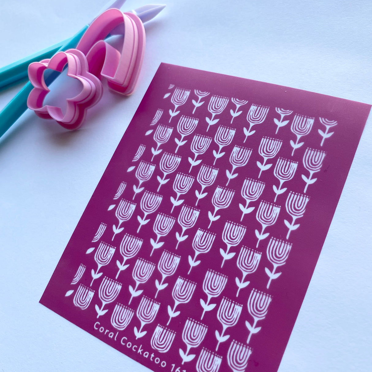 Bohemian Tulips Silk Screen 161