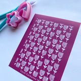 Bohemian Tulips Silk Screen 161