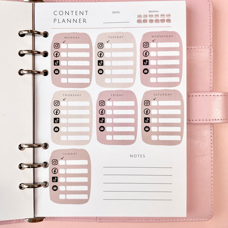Content Planner Pad - 20 sheets