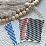 Breton Stripes - Water Soluble Transfer