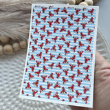Lobster Walk - Water Soluble Transfer