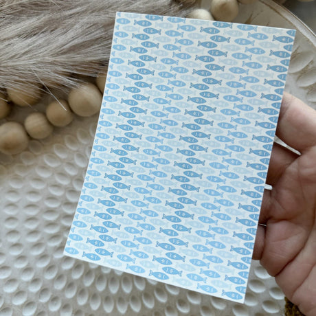 School of Folk Fish - Water Soluble Transfer