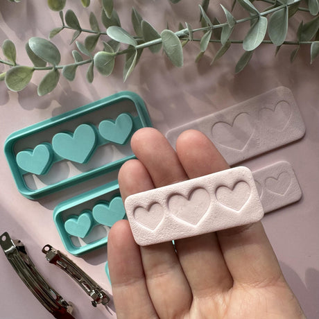 Heart Tile Hair Clip Cutter