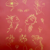 Monoline Women's Floral Faces Silk Screen 128