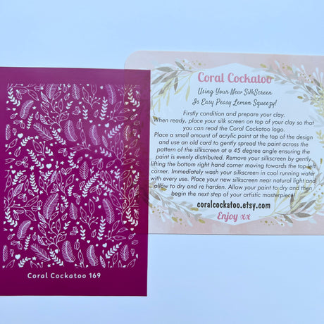 Christmas Flora Silk Screen