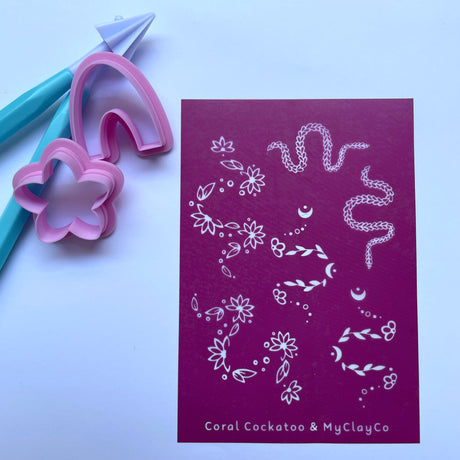 Floral Snake Silk Screen