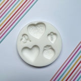 Hearts Silicone Mould
