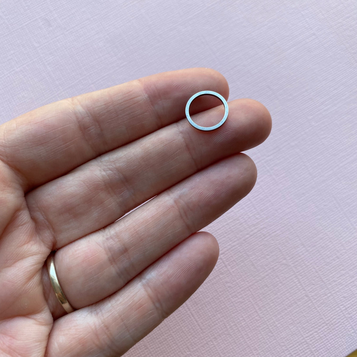 Circle Open Back Bezel - Stainless Steel - 20 pack