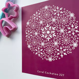 Snowflakes Trinket Dish Silk Screen
