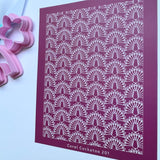 Art Deco Peacock Silk Screen