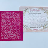 Mini Hearts Outline Silk Screen 095