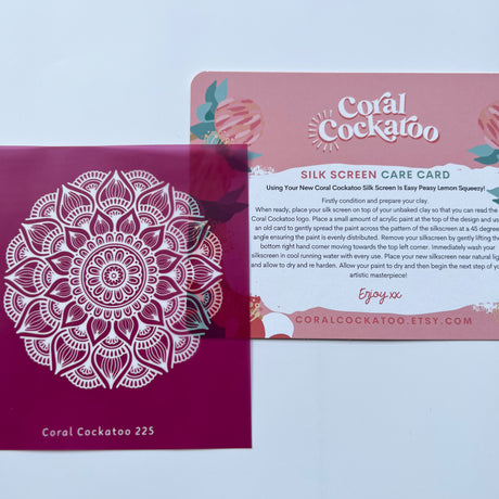 Mandala Trinket Dish Silk Screen