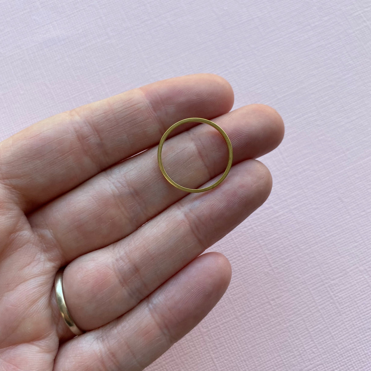 Circle Open Back Bezel - Gold Plated Stainless Steel - 20 pack