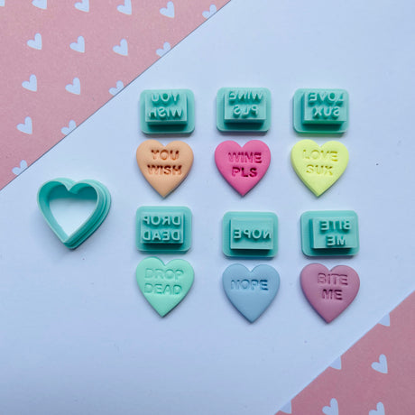 Candy Heart Stud Packs