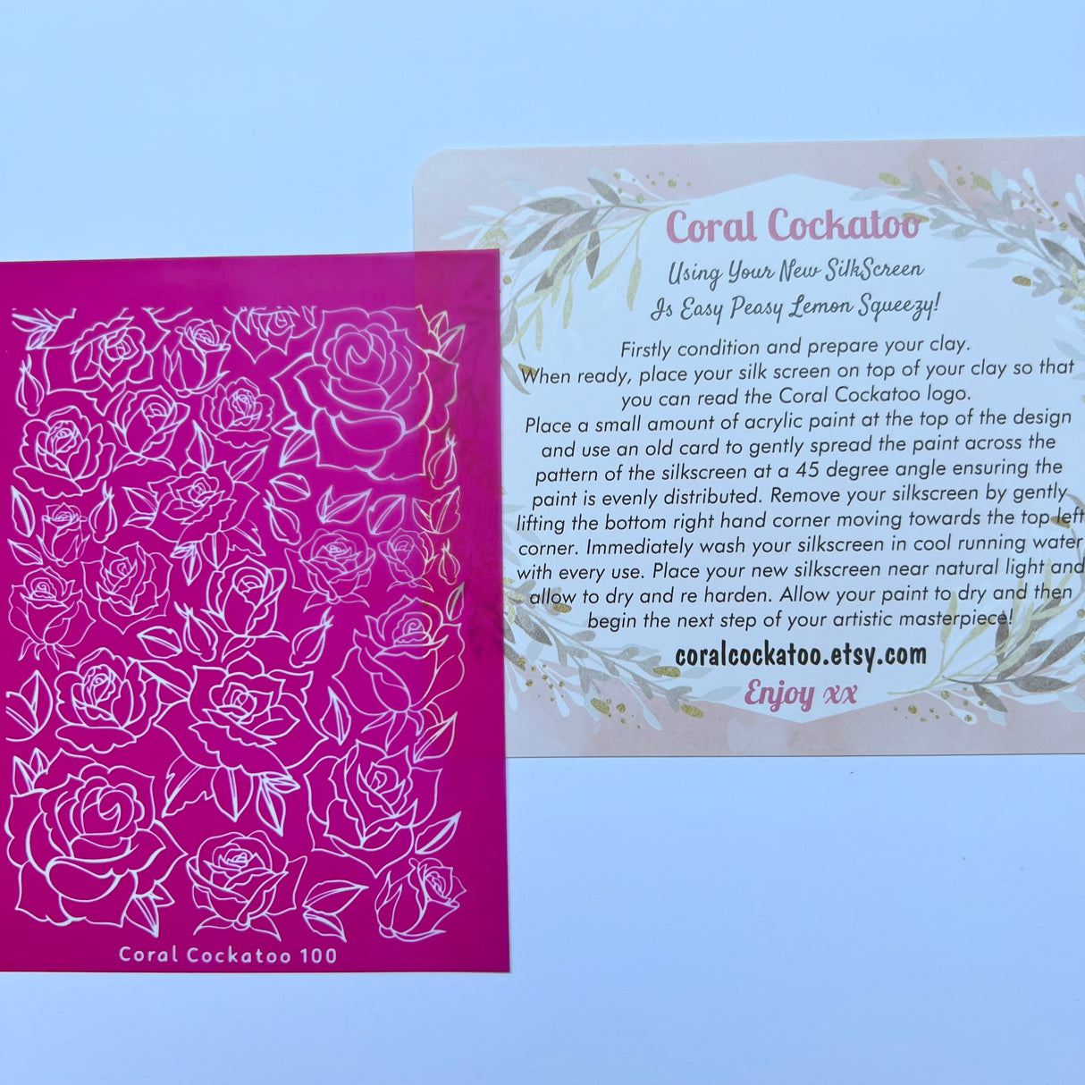 Roses Silk Screen 100