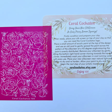 Roses Silk Screen 100