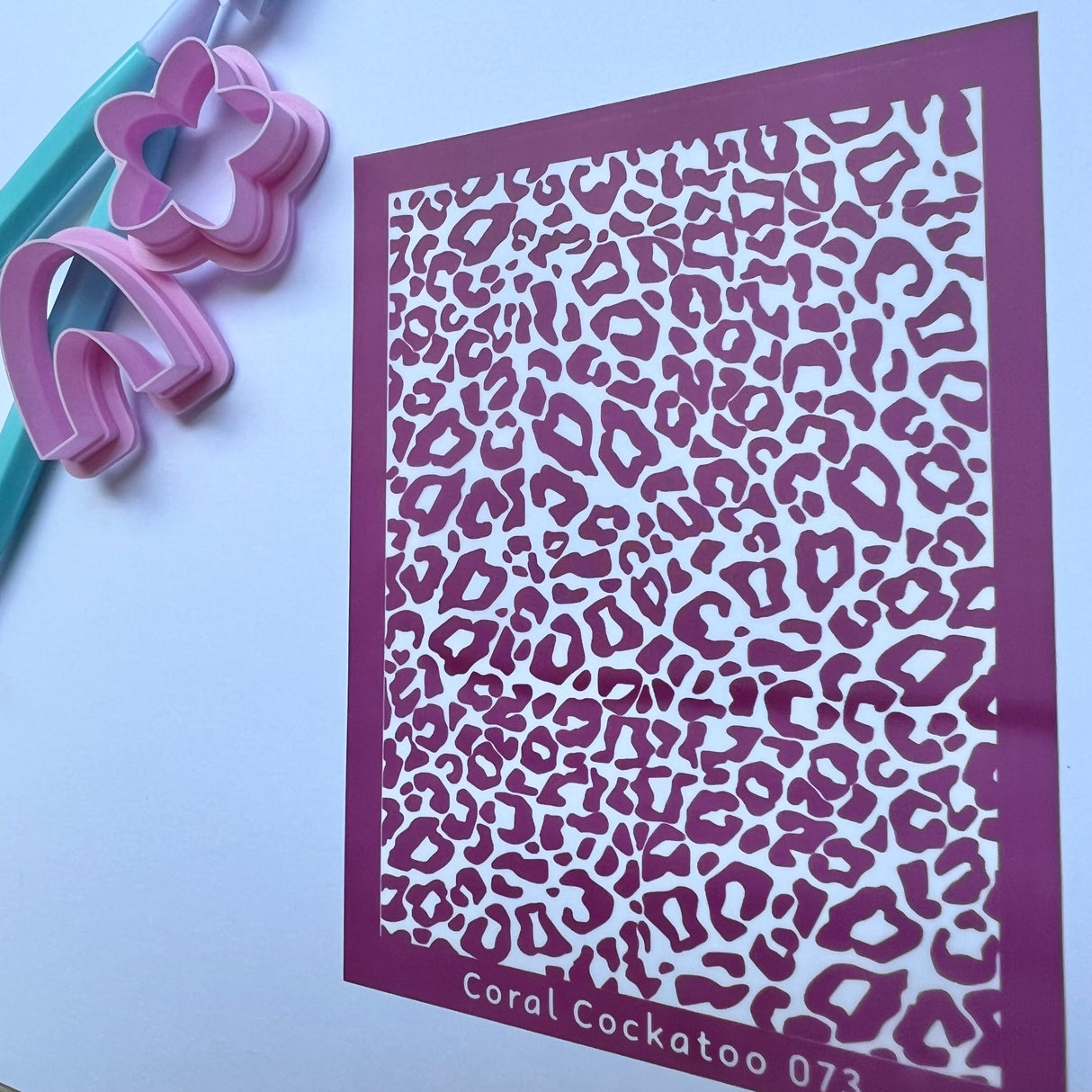 Inverted Mini Leopard Print Silk Screen