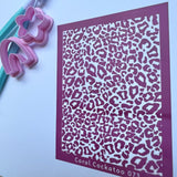 Inverted Mini Leopard Print Silk Screen