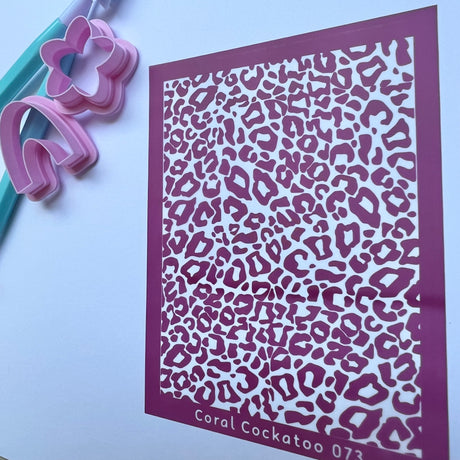 Inverted Mini Leopard Print Silk Screen