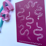 Patterned Snake Silk Screen
