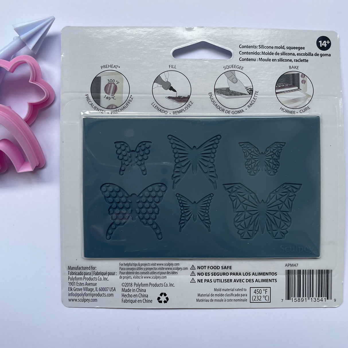 Geo Butterfly Silicone Mould
