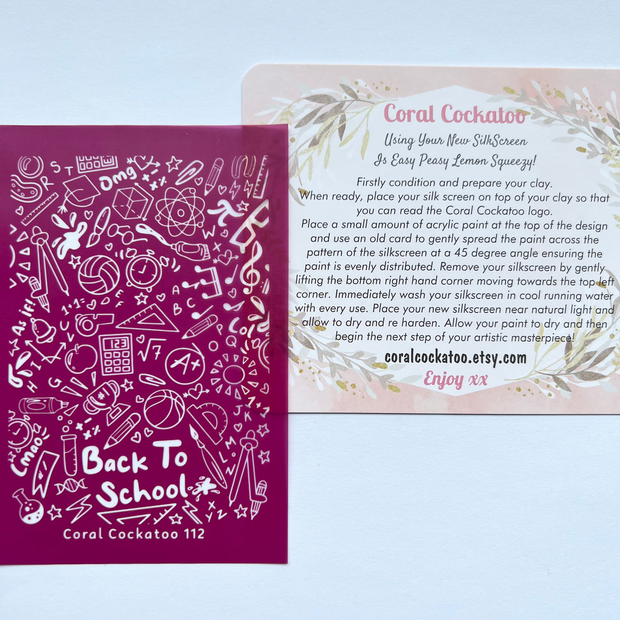 Back To School Silk Screen