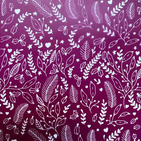 Christmas Flora Silk Screen