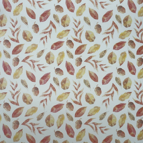 Watercolour Autumn Leaves & Acorns Waterslide Transfer Decal