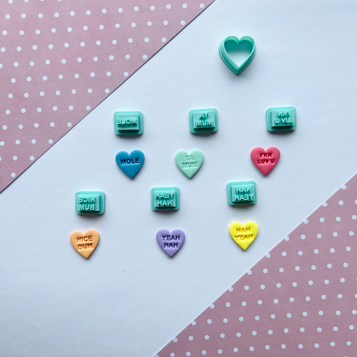 Candy Heart Stud Packs