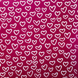 Mini Hearts Outline Silk Screen 095