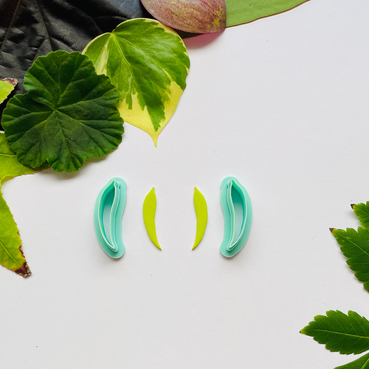 Gum Leaf Mirrored Cutter Set