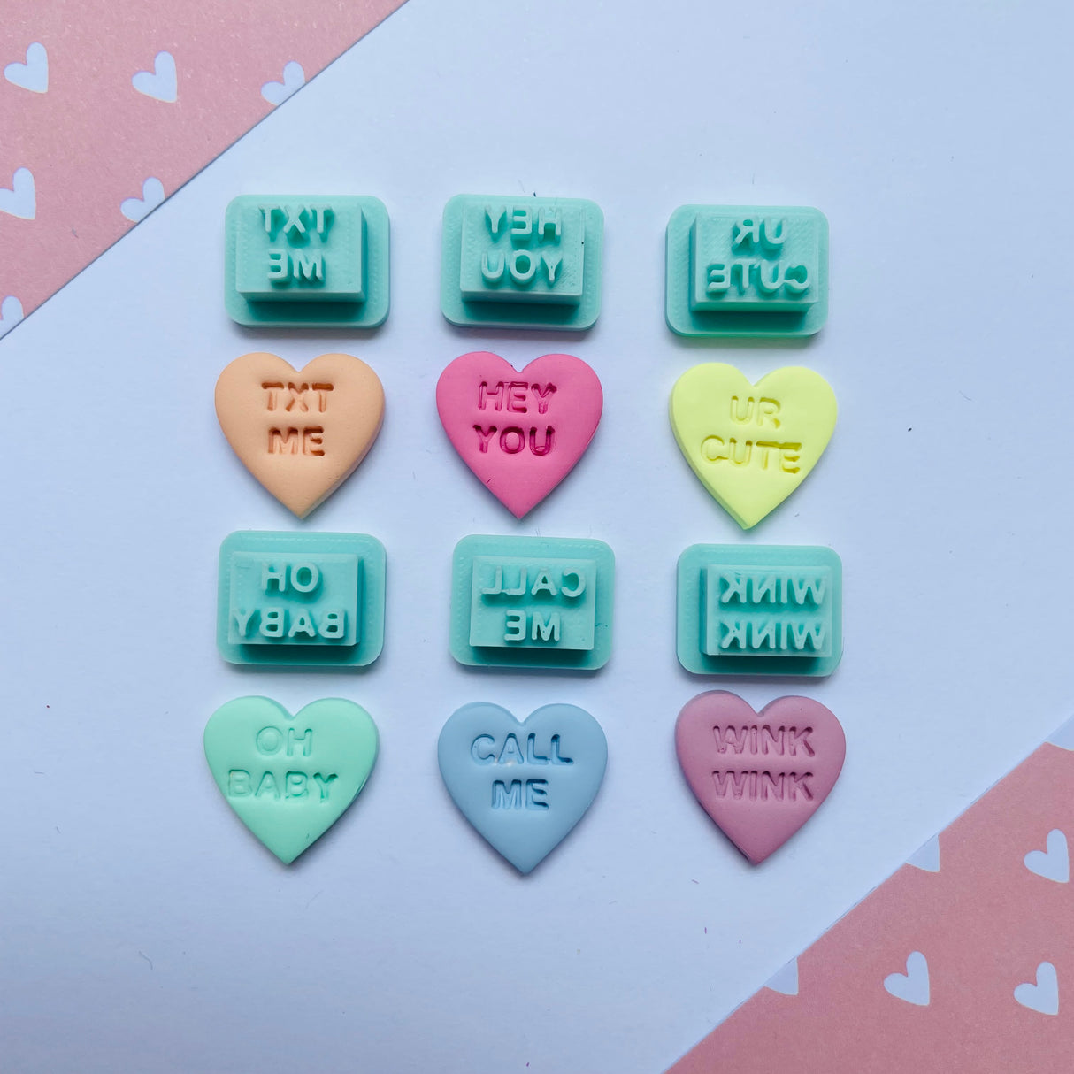 Candy Heart Stud Packs