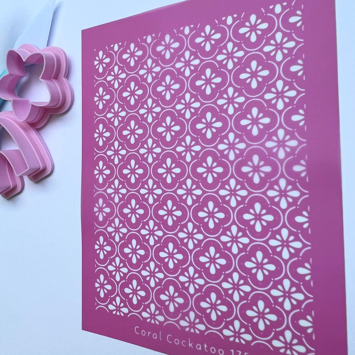 Floral Tiles Silk Screen 175