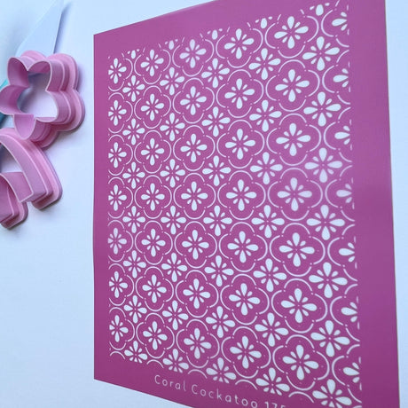 Floral Tiles Silk Screen 175