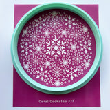 Snowflakes Trinket Dish Silk Screen