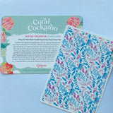 Pastel Folk Vines & Flowers Water Transfer Decal