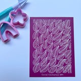 Flowing Leaves Silk Screen