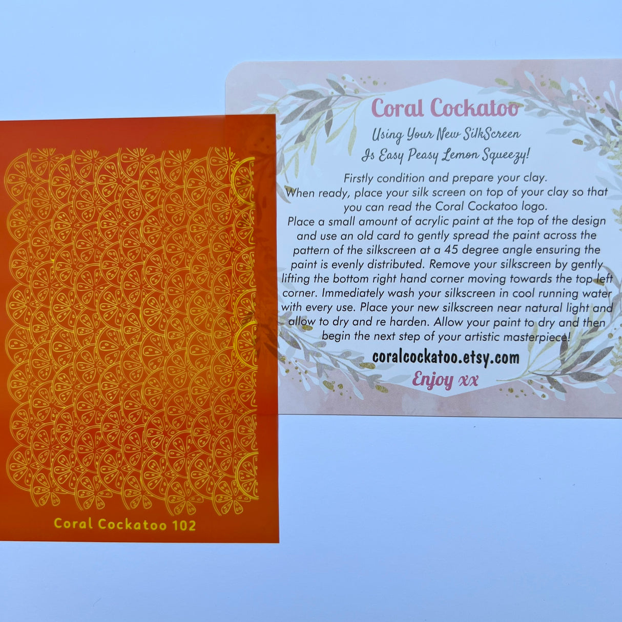 Citrus Splash Silk Screen
