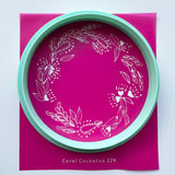 Australian Bush Wreath Trinket Dish Silk Screen 229