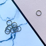 Circle Open Back Bezel - Stainless Steel - 20 pack