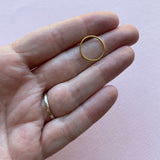 Circle Open Back Bezel - Gold Plated Stainless Steel - 20 pack