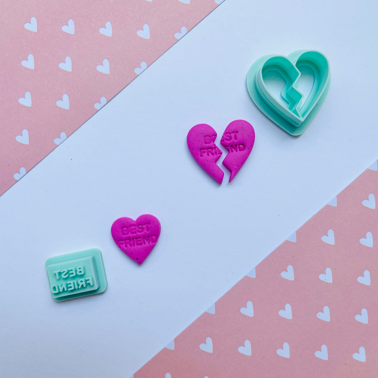 Best Friend Charm Stamp and Cutter Set