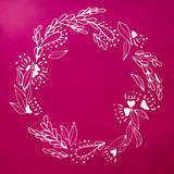 Australian Bush Wreath Trinket Dish Silk Screen 229