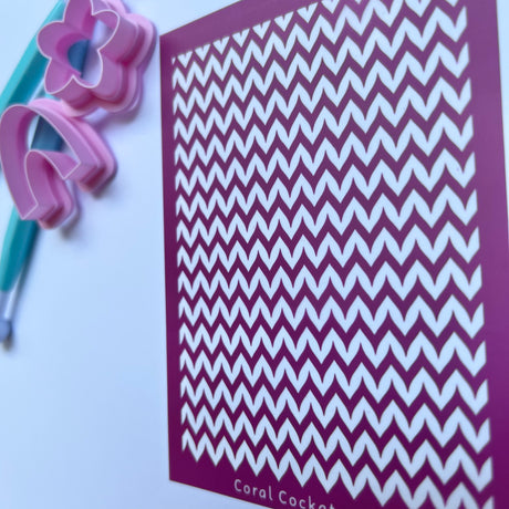 Chevron Zig Zags Silk Screen