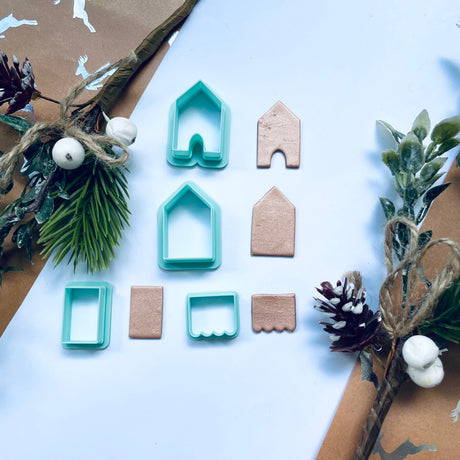 3D Gingerbread House Cutter Set
