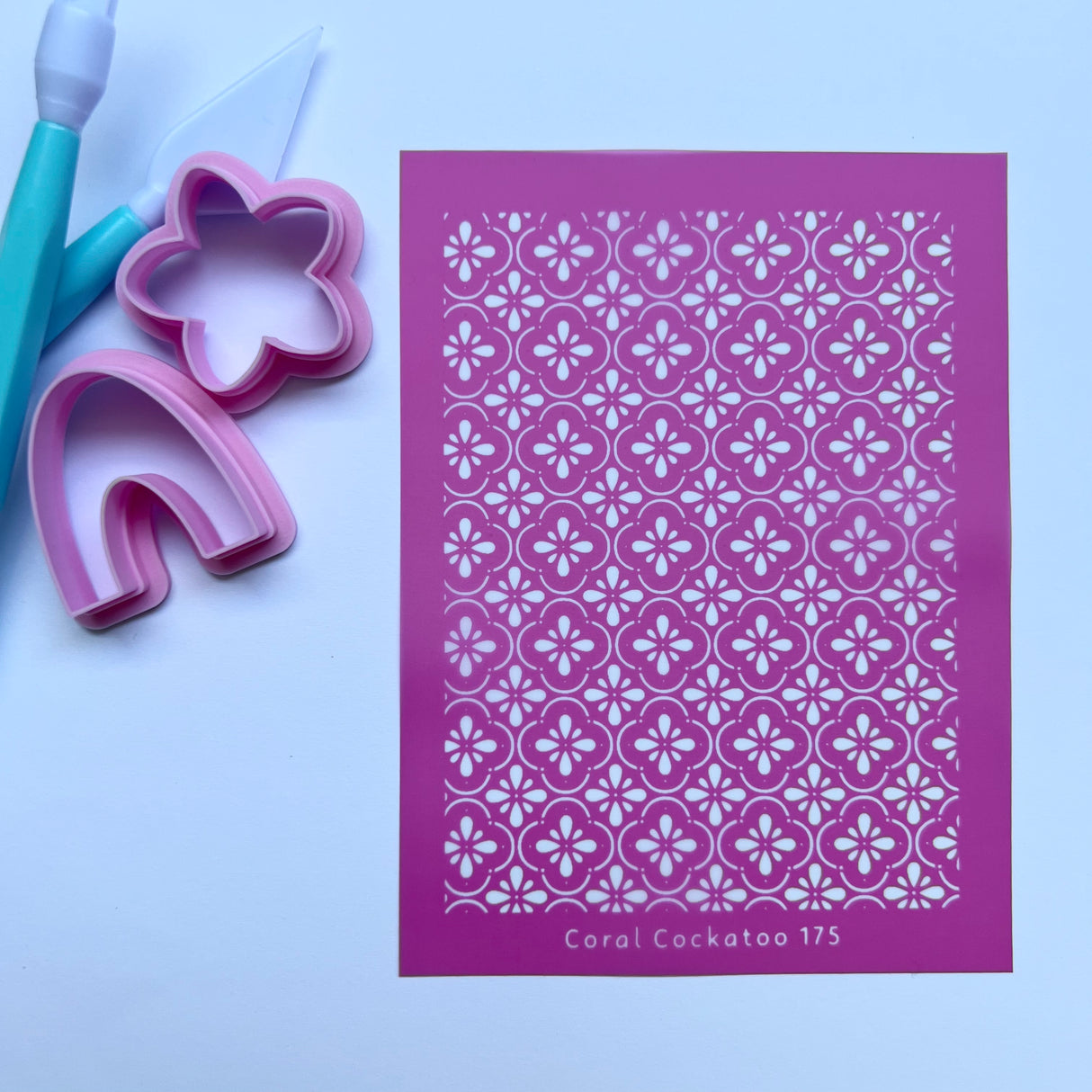 Floral Tiles Silk Screen 175